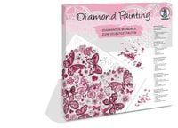 Produktbild URSUS Erwachsenen-Bastelsets Diamond Painting, Diamanten Mandala Herz, Set 10