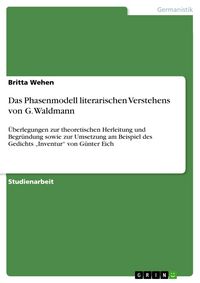 Produktbild: Das Phasenmodell literarischen Verstehens von G. Waldmann