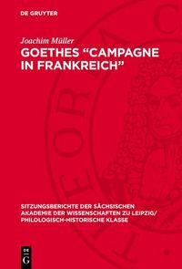 Produktbild: Goethes "Campagne in Frankreich"