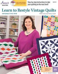 Produktbild: Learn to Restyle Vintage Quilts Pattern Book with Interactive DVD