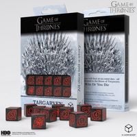 Produktbild: Q-Workshop QWO97720 - Game of Thrones, Targaryen 10xD6 Dice Set