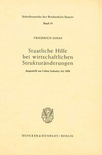 Produktbild: Staatliche Hilfe bei wirtschaftlichen Strukturänderungen,