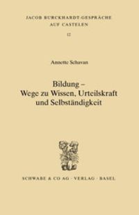 Produktbild: Bildung - Wege zu Wissen, Urteilskraft und Selbst&auml;ndigkeit