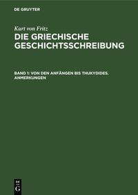 Produktbild: Von den Anf&auml;ngen bis Thukydides. Anmerkungen
