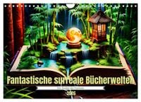 Produktbild: Fantastische surreale B&uuml;cherwelten (Wandkalender 2026 DIN A4 quer), CALVENDO Monatskalender