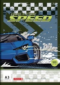 Produktbild: Brunnen Zeichenblock A3 20 Blatt Fast Wheels