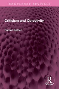 Produktbild: Criticism and Objectivity