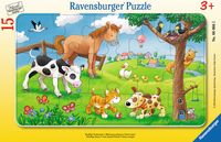 Bild vom Artikel Rahmenpuzzle Ravensburger Knuffige Tierfreunde 15 Teile vom Autor 