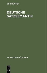 Produktbild: Deutsche Satzsemantik
