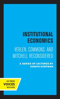 Produktbild: Institutional Economics