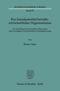 Produktbild: Das Sozialpotential betriebswirtschaftlicher Organisationen.