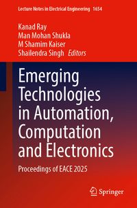 Produktbild: Emerging Technologies in Automation, Computation and Electronics