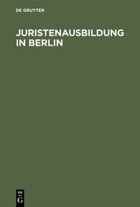 Produktbild: Juristenausbildung in Berlin