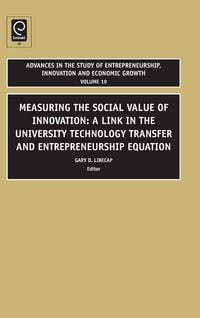Produktbild: Advances in the Study of Entrepreneurship, Innovation and Economic Growth
