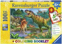 Bild vom Artikel Puzzle Ravensburger Welt der Dinosaurier 100 Teile XXL Colouring Booklet vom Autor 