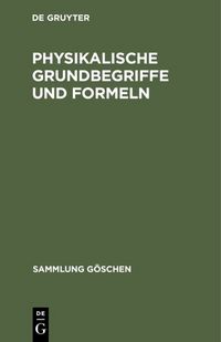 Produktbild: Physikalische Grundbegriffe und Formeln