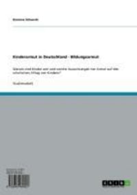 Produktbild: Kinderarmut in Deutschland - Bildungsarmut