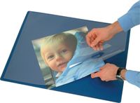 Bild vom Artikel Q-CONNECT® Schreibunterlage transparent, transparent/blau vom Autor 