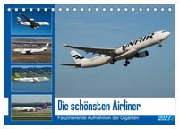 Produktbild: Die sch&ouml;nsten Airliner (Tischkalender 2027 DIN A5 quer), CALVENDO Monatskalender