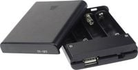 Produktbild: Velleman BH341USB Batteriebox 4x Mignon (AA) (L x B x H) 60 x 20 x 80mm