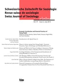Produktbild: Schweizerische Zeitschrift f&uuml;r Soziologie 41/2