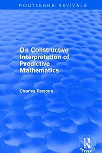 Produktbild: Parsons, C: On Constructive Interpretation of Predictive Mat