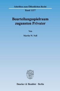 Produktbild: Beurteilungsspielraum zugunsten Privater.