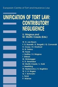 Produktbild: Unification of Tort Law: Contributory Negligence