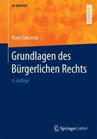 Produktbild: Grundlagen des B&uuml;rgerlichen Rechts