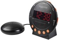 Produktbild: Sygonix SY-5266562 Elektronik Wecker Schwarz Fluoreszierend Zahlen 2 Timerzeiten