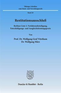 Produktbild: Restitutionsausschlu&szlig;.