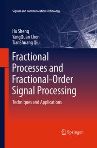 Produktbild: Fractional Processes and Fractional-Order Signal Processing