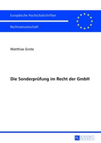 Produktbild: Die Sonderpr&uuml;fung im Recht der GmbH