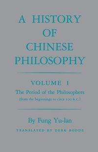 Produktbild: History of Chinese Philosophy, Volume 1