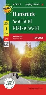 Produktbild: Hunsr&uuml;ck, Motorradkarte 1:200.000, freytag & berndt