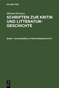 Produktbild: Zur neueren Litteraturgeschichte