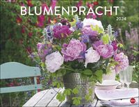 Blumenpracht Posterkalender 2024. Wandkalender mit 12 Fotos von wunderschönen Blumensträußen. Dekorativer Kalender mit zarten Blüten. 44 x 34 cm. von |Heye