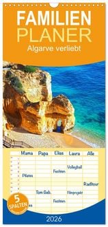 Produktbild: Familienplaner 2026 - Algarve verliebt mit 5 Spalten (Wandkalender, 21 x 45 cm) CALVENDO