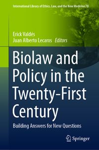 Produktbild: Biolaw and Policy in the Twenty-First Century