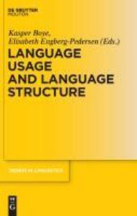Produktbild: Language Usage and Language Structure