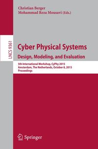 Bild vom Artikel Cyber Physical Systems. Design, Modeling, and Evaluation vom Autor 