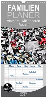 Produktbild: Familienplaner 2027 - Vietnam - Mit anderen Augen mit 5 Spalten (Wandkalender, 21 x 45 cm) CALVENDO