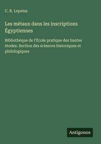 Produktbild: Les m&eacute;taux dans les inscriptions &Eacute;gyptiennes
