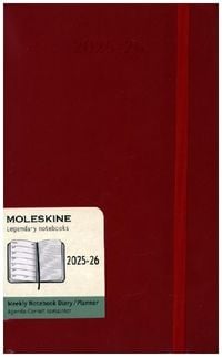 Produktbild: Moleskine 18 Monate Wochen Notizk. 25/26 A5 1W=1S Kt Rot