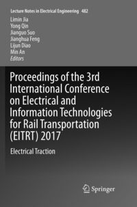 Produktbild: Proceedings of the 3rd International Conference on Electrical and Information Technologies for Rail Transportation (EITRT) 2017