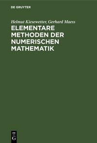 Produktbild: Elementare Methoden der numerischen Mathematik