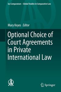 Produktbild: Optional Choice of Court Agreements in Private International Law