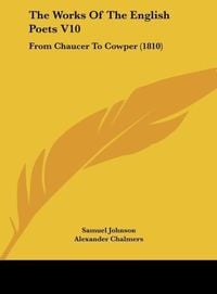 Produktbild: The Works Of The English Poets V10
