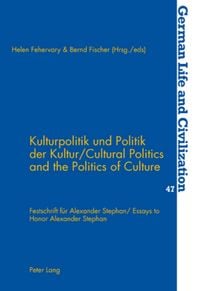 Produktbild: Kulturpolitik und Politik der Kultur- Cultural Politics and the Politics of Culture