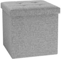 Produktbild: Stoff Sitztruhe Sitzbank Truhe Box Hocker Boxas
